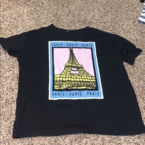 Zara black graphic tee.  size medium